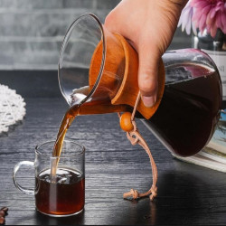 Heat Resistant Glass Coffee Pot Convenient Hand Made Pot