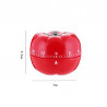 Creative Cute Tomato Shape Kitchen Mechanical Timer Alarm Reminder