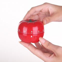 Creative Cute Tomato Shape Kitchen Mechanical Timer Alarm Reminder