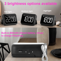 Rechargeable Large Screen LCD Electronic Timing Reminder Alarm Clock Kitchen Baking Timer