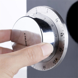 Magnet Timer Kitchen Stainless Steel Timer Creative Alarm Clock Mechanical Reminder Countdown Pomodoro