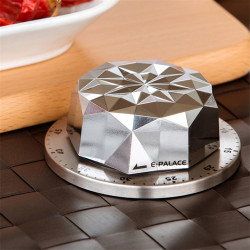 Mechanical Timer Stainless Steel Flower Creative Timer Magnetic Kitchen Reminder