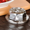 Mechanical Timer Stainless Steel Flower Creative Timer Magnetic Kitchen Reminder