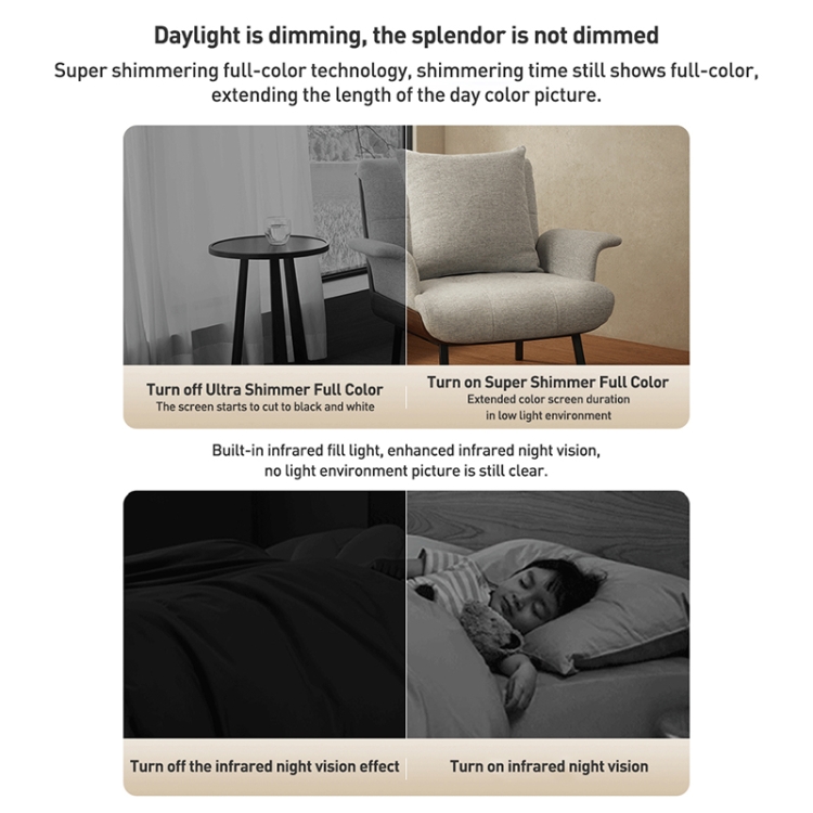 Xiaomi Smart Camera 3 Pro PTZ — 360° Panorama, 350W Pixels, Two-Way Voice (US Plug, White) - Image 8