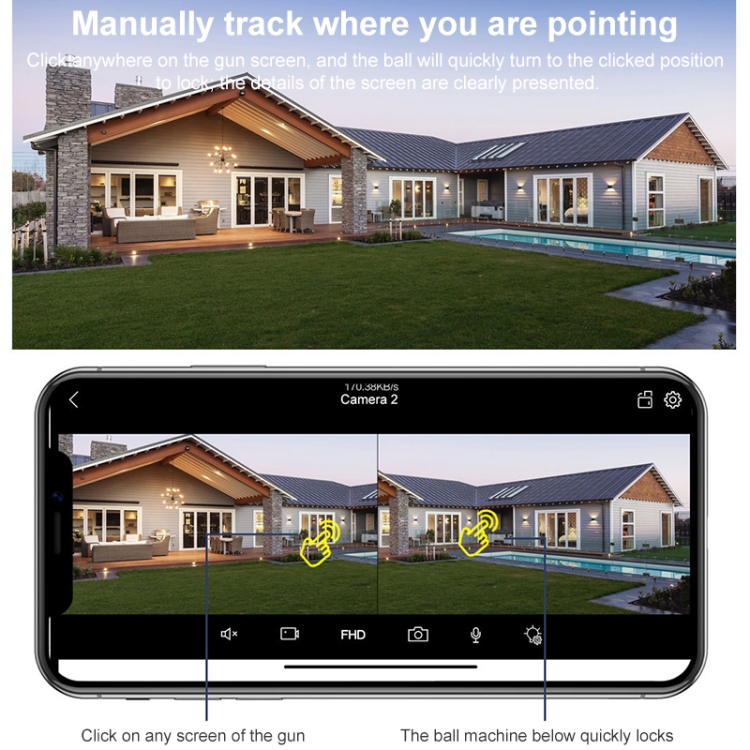 QX102 3MP Triple WiFi Camera — Two-Way Voice Intercom & Infrared Night Vision (AU Plug) - Image 11