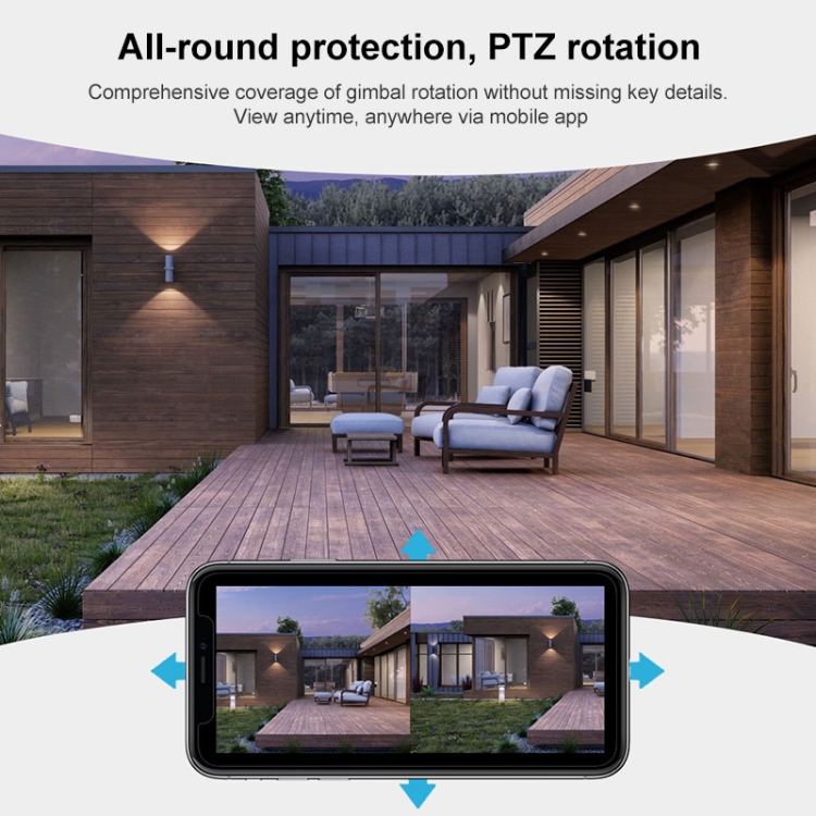 QX102 3MP Triple WiFi Camera — Two-Way Voice Intercom & Infrared Night Vision (AU Plug) - Image 18