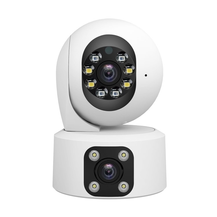 SriHome SH049 Dual-Lens IP Camera — 2MP + 2MP, Humanoid Tracking, Smart Night Vision (EU Plug)