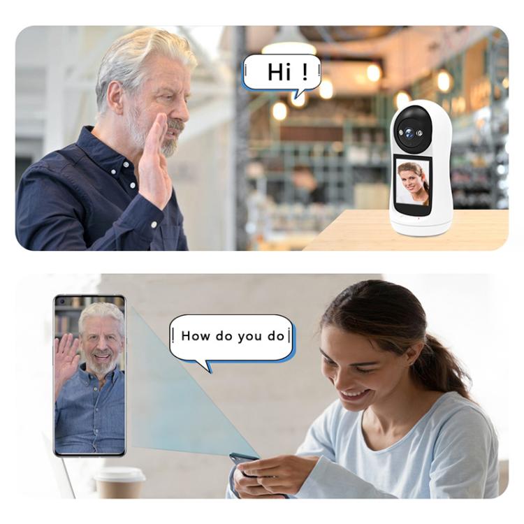 V5 3MP Full-Color HD Home Camera — Two-Way Video Call, One-Click Call (EU Plug, White) - Image 6