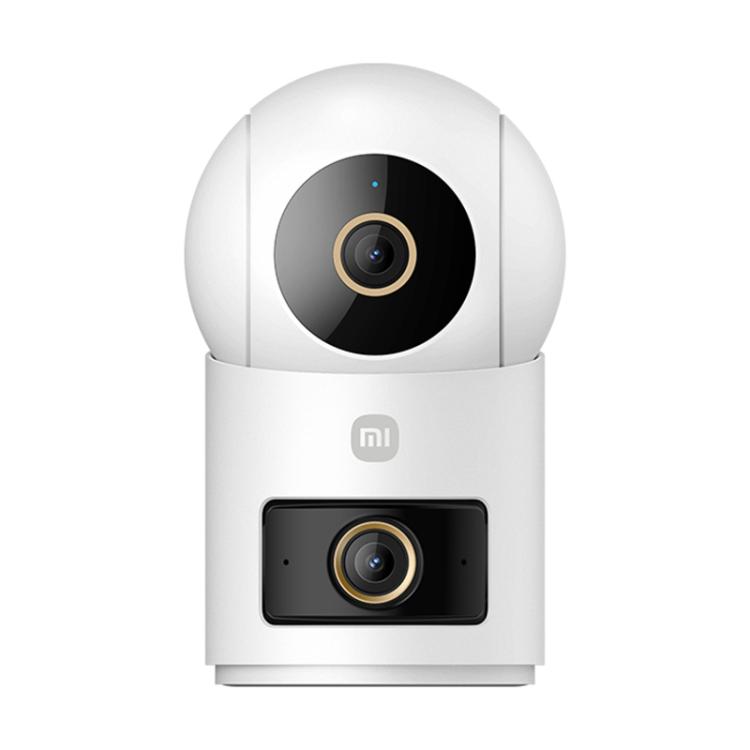 Xiaomi Mijia Smart Camera 4 Dual Lens PTZ — 360° AI Detection, 5MP, WiFi 6, Home Security (US Plug, White)