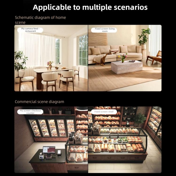 Xiaomi Mijia Smart Camera 4 Dual Lens PTZ — 360° AI Detection, 5MP, WiFi 6, Home Security (US Plug, White) - Image 6