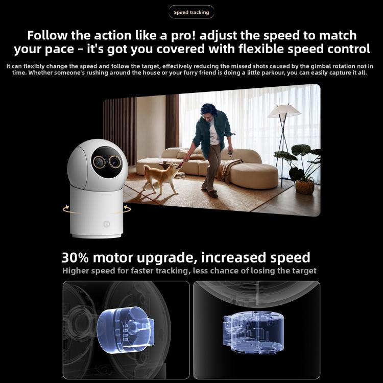 Xiaomi Mijia Smart Camera 4 9X Zoom — AI Facial Recognition, Gesture Call, Two-Way Voice, Baby & Pet Monitor (US Plug, White) - Image 11