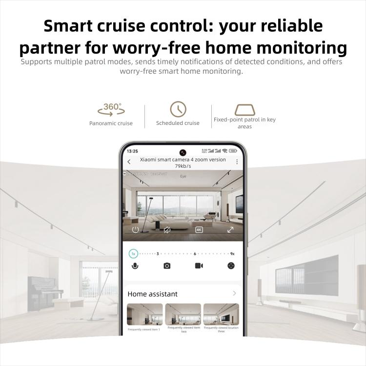 Xiaomi Mijia Smart Camera 4 9X Zoom — AI Facial Recognition, Gesture Call, Two-Way Voice, Baby & Pet Monitor (US Plug, White) - Image 20