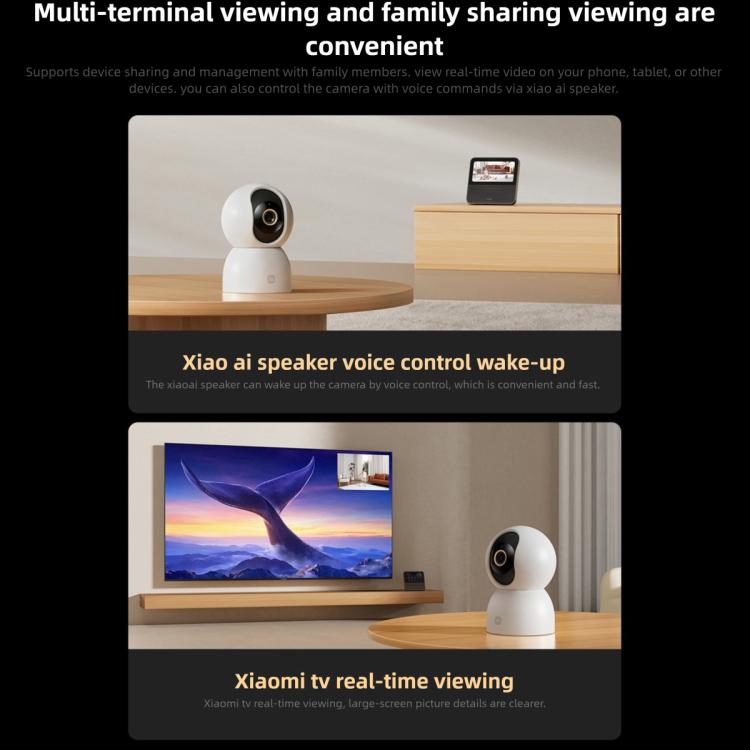Xiaomi Smart Camera 4C — 6MP 3.5K Full-Color Night Vision, AI Detection, WiFi 6 Home Security (White) - Image 12