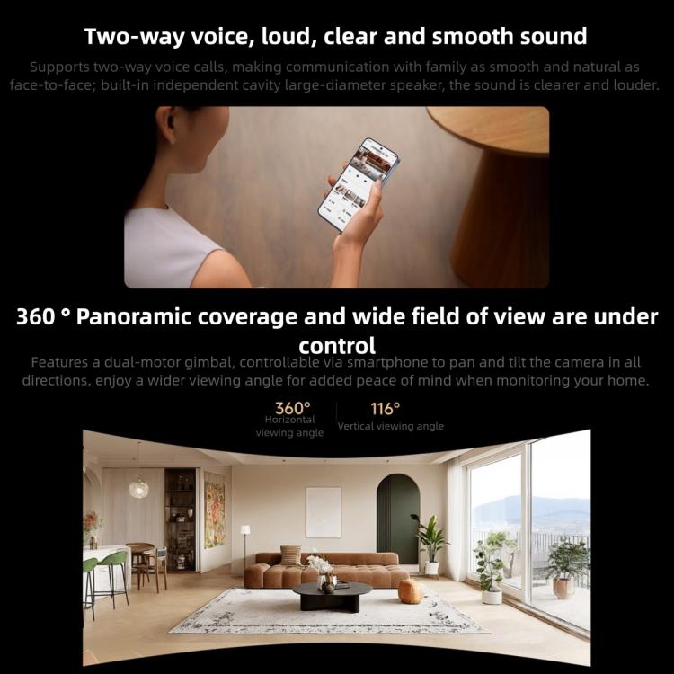 Xiaomi Smart Camera 4C — 6MP 3.5K Full-Color Night Vision, AI Detection, WiFi 6 Home Security (White) - Image 13