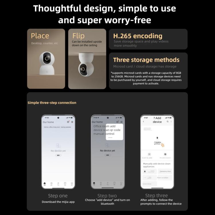 Xiaomi Smart Camera 4C — 6MP 3.5K Full-Color Night Vision, AI Detection, WiFi 6 Home Security (White) - Image 14
