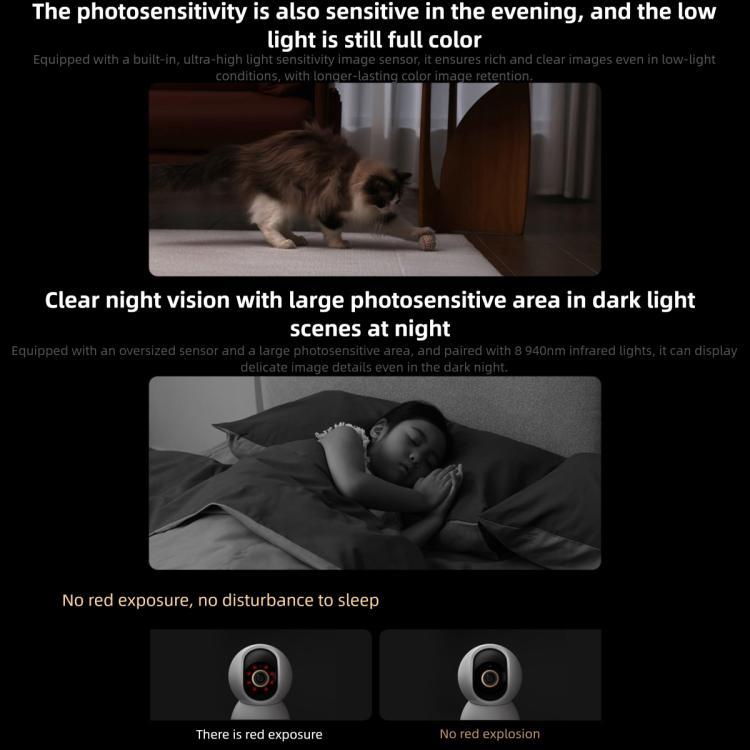 Xiaomi Smart Camera 4C — 6MP 3.5K Full-Color Night Vision, AI Detection, WiFi 6 Home Security (White) - Image 5