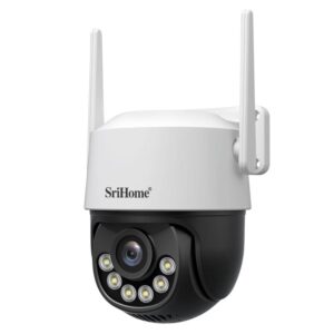 Srihome SH072 8MP Outdoor WiFi Security Camera — Dual-Band 2.4/5GHz, AI Auto-Tracking, Wireless