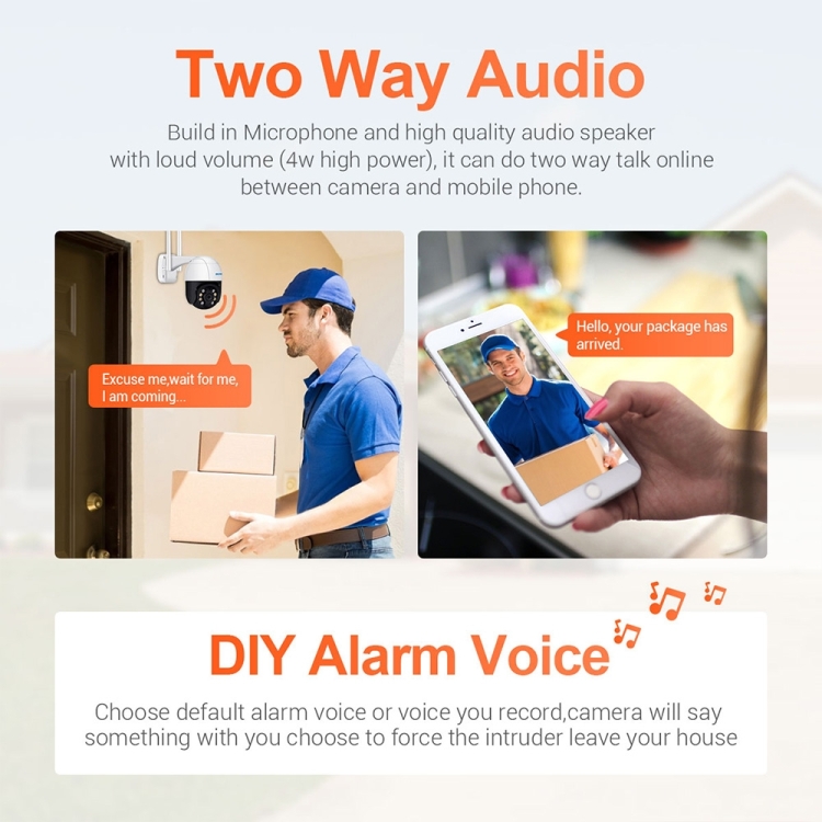 ESCAM QF218 1080P Pan/Tilt AI Humanoid Detection IP66 WiFi IP Camera — Pan & Tilt, AI Human Detection, ONVIF, Night Vision, TF Card & Two-Way Audio (AU Plug) - Image 14