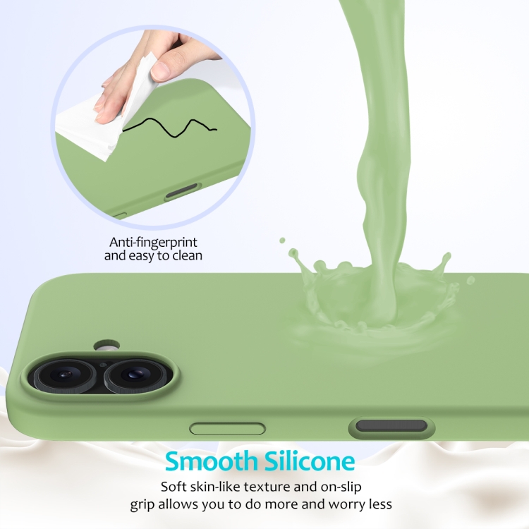Solid Color Silicone Phone Case — Compatible with iPhone 16 / 15 Pro Max / 15 Pro / 15 Plus - Image 4