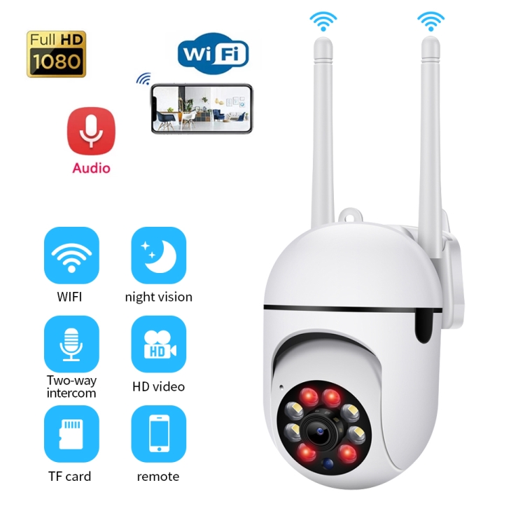 A7 1080P HD Wireless WiFi Smart Surveillance Camera Support Night Vision / Two Way Audio, without Memory, with 16G Memory, with 32G Memory - Image 2
