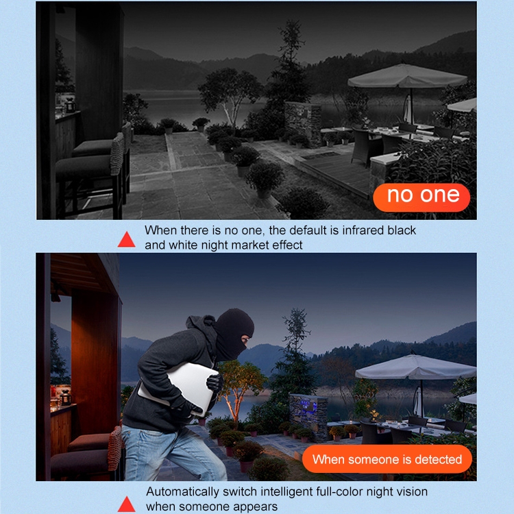 DF-3HBJ 4MP HD IP66 Waterproof Outdoor WiFi IP Camera Support Full Color Night Vision, EU Plug, US Plug, UK Plug - Image 7