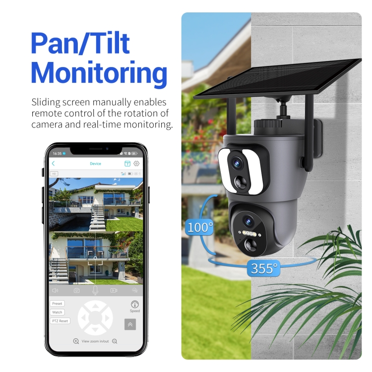 ESCAM QF390 2x2MP Binocular Solar WiFi Camera Supports Two-way Voice & Alarm Recording, QF390 - Image 7