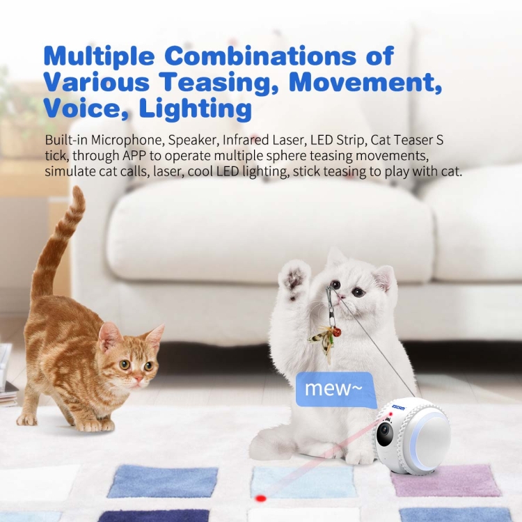 ESCAM QF011 2MP Smart Pet Robot Camera with Night Vision & Remote Control, QF011 - Image 7