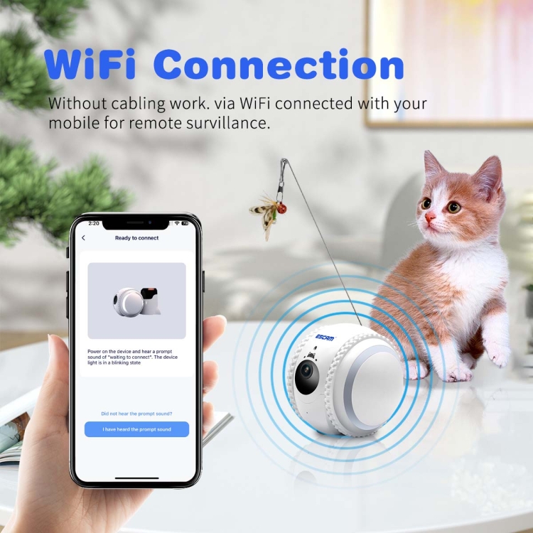 ESCAM QF011 2MP Smart Pet Robot Camera with Night Vision & Remote Control, QF011 - Image 9
