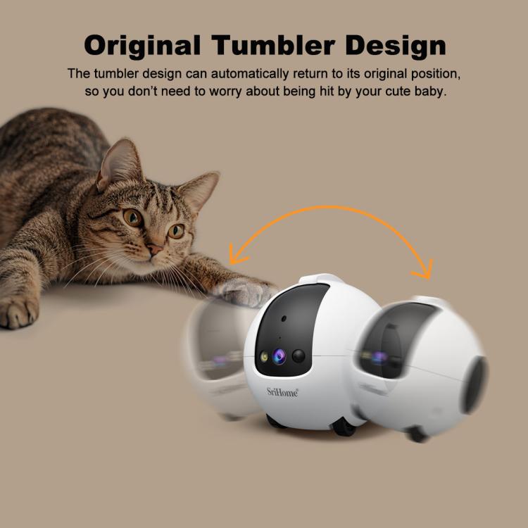 SriHome DH013 Plus 4MP Smart Pet Robot Camera with Auto-Charging Dock, US Plug, UK Plug, EU Plug, AU Plug - Image 11