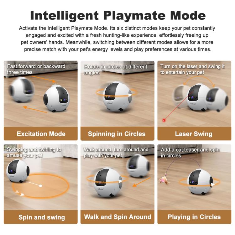 SriHome DH013 Plus 4MP Smart Pet Robot Camera with Auto-Charging Dock, US Plug, UK Plug, EU Plug, AU Plug - Image 10