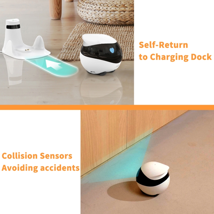 EBO SE 1080P HD Smart Home Companion Robot Remote Monitoring Camera, Support Infrared Night Vision & Two-way Voice & TF Card, US Plug - Image 7